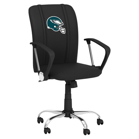 Dreamseat Curve Task Chair with Philadelphia Eagles Helmet Logo XZOCCURVE-PSNFL21027